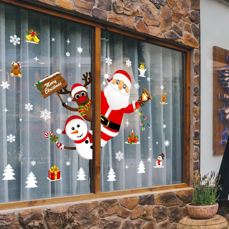 Christmas Wall Window Stickers For Home 2024