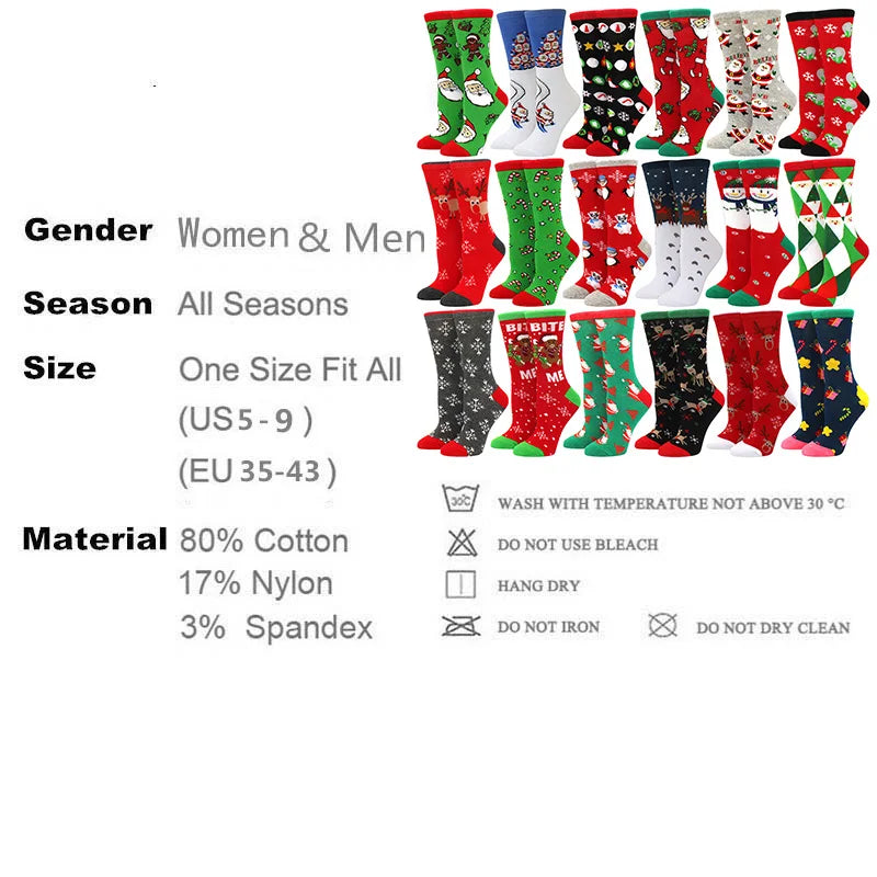 Christmas Socks Mid Length - One Size Unisex