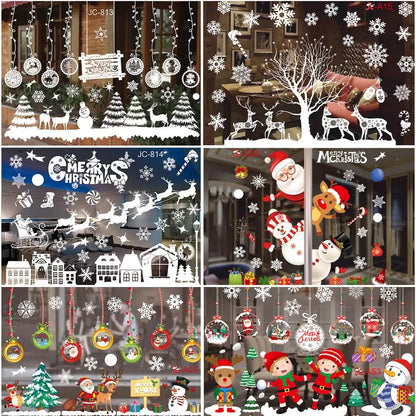 Christmas Wall Window Stickers For Home 2024