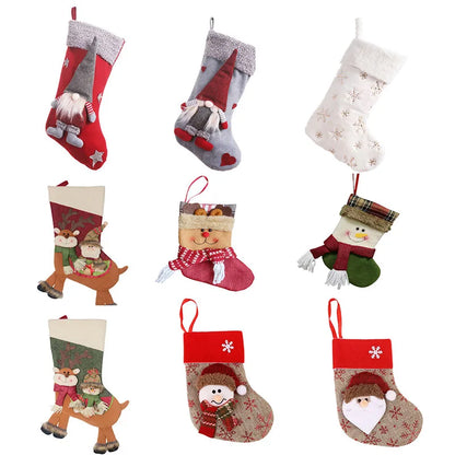 2024 New 3D Doll Xmas Tree Hanging Stockings