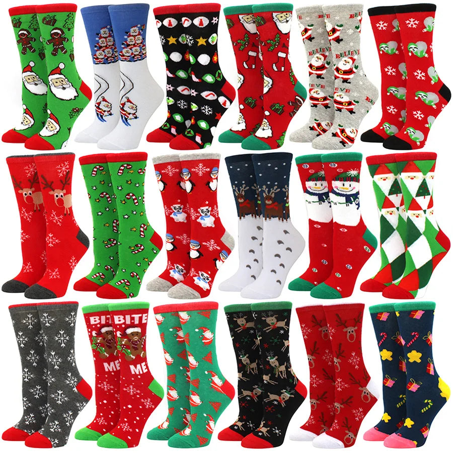 Christmas Socks Mid Length - One Size Unisex