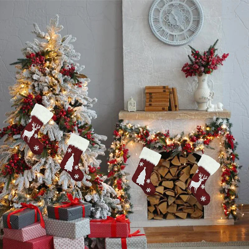 2024 Christmas Stockings with LED Lights