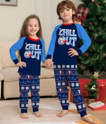 2024 New Christmas Family Matching Pajamas "Chill Out" - 2 Piece