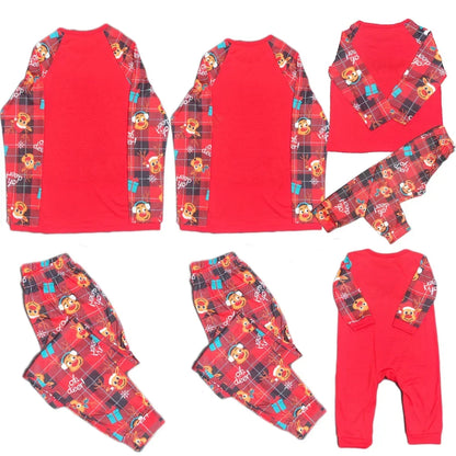 2024 Merry Christmas Reindeer Family Pajamas - 2 Piece