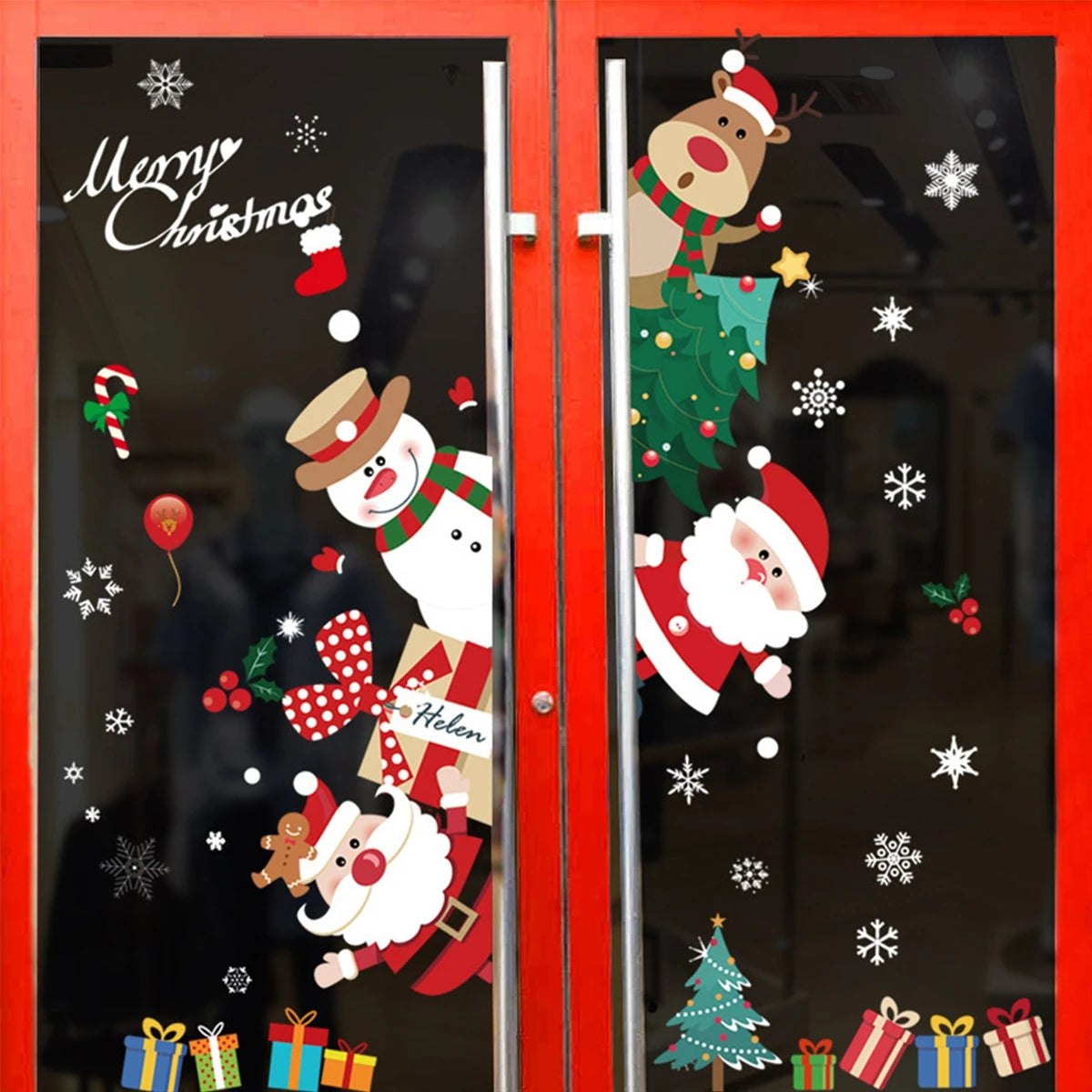 Christmas Wall Window Stickers For Home 2024