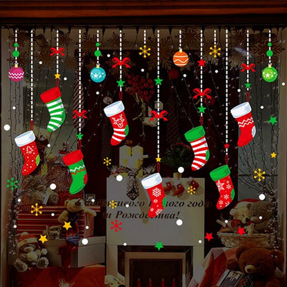 Christmas Wall Window Stickers For Home 2024