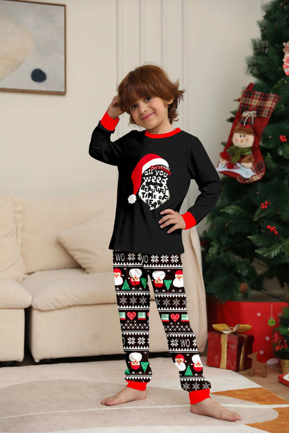 2024 Winter Santa Face Family Matching Pajamas - 2 Piece