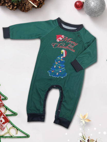 2024 Merry Christmas Tree Matching Family Pajamas - 2 Piece