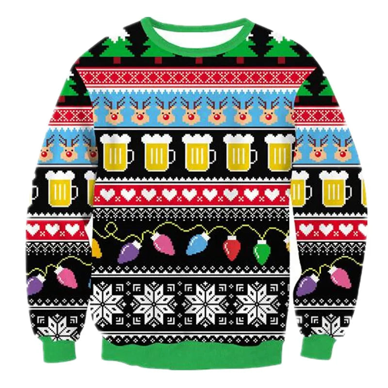 New Unisex 2024 Ugly Christmas Sweater