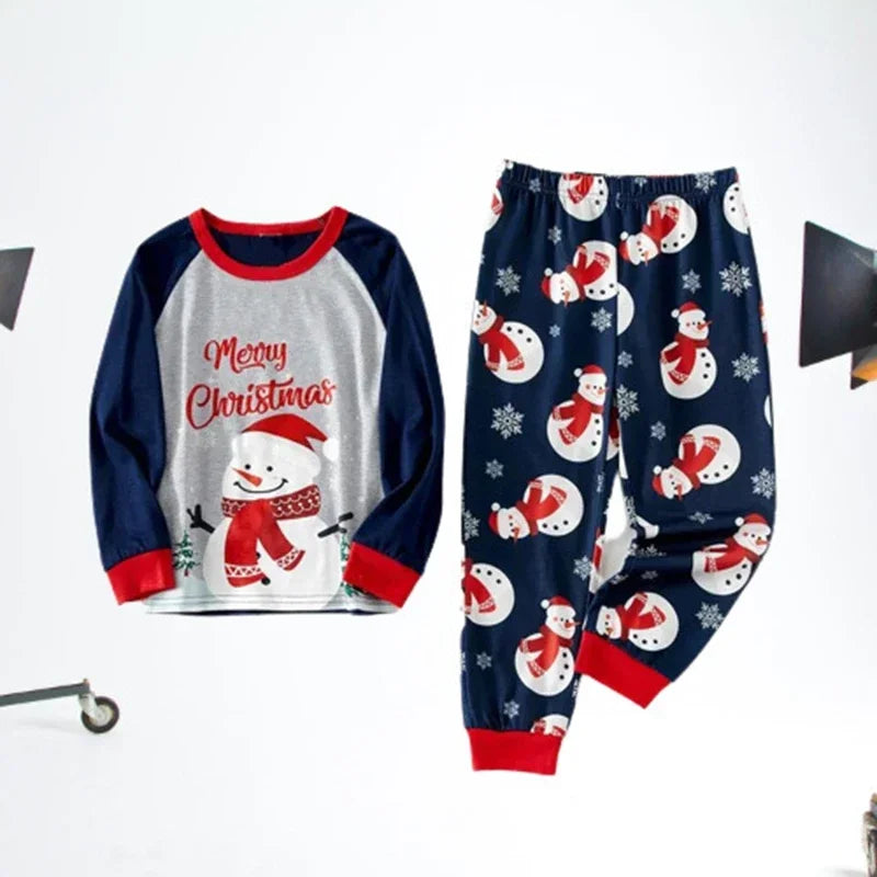 2024 Merry Christmas Snowman Pajamas - 2 piece