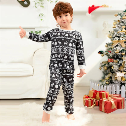 2024 Christmas Elk Family Matching Pajamas - 2 Piece