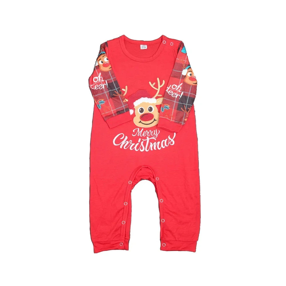 2024 Merry Christmas Reindeer Family Pajamas - 2 Piece