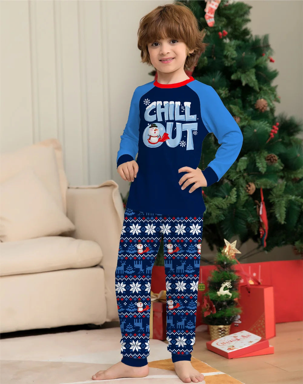 2024 New Christmas Family Matching Pajamas "Chill Out" - 2 Piece