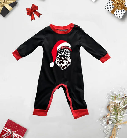 2024 Winter Santa Face Family Matching Pajamas - 2 Piece