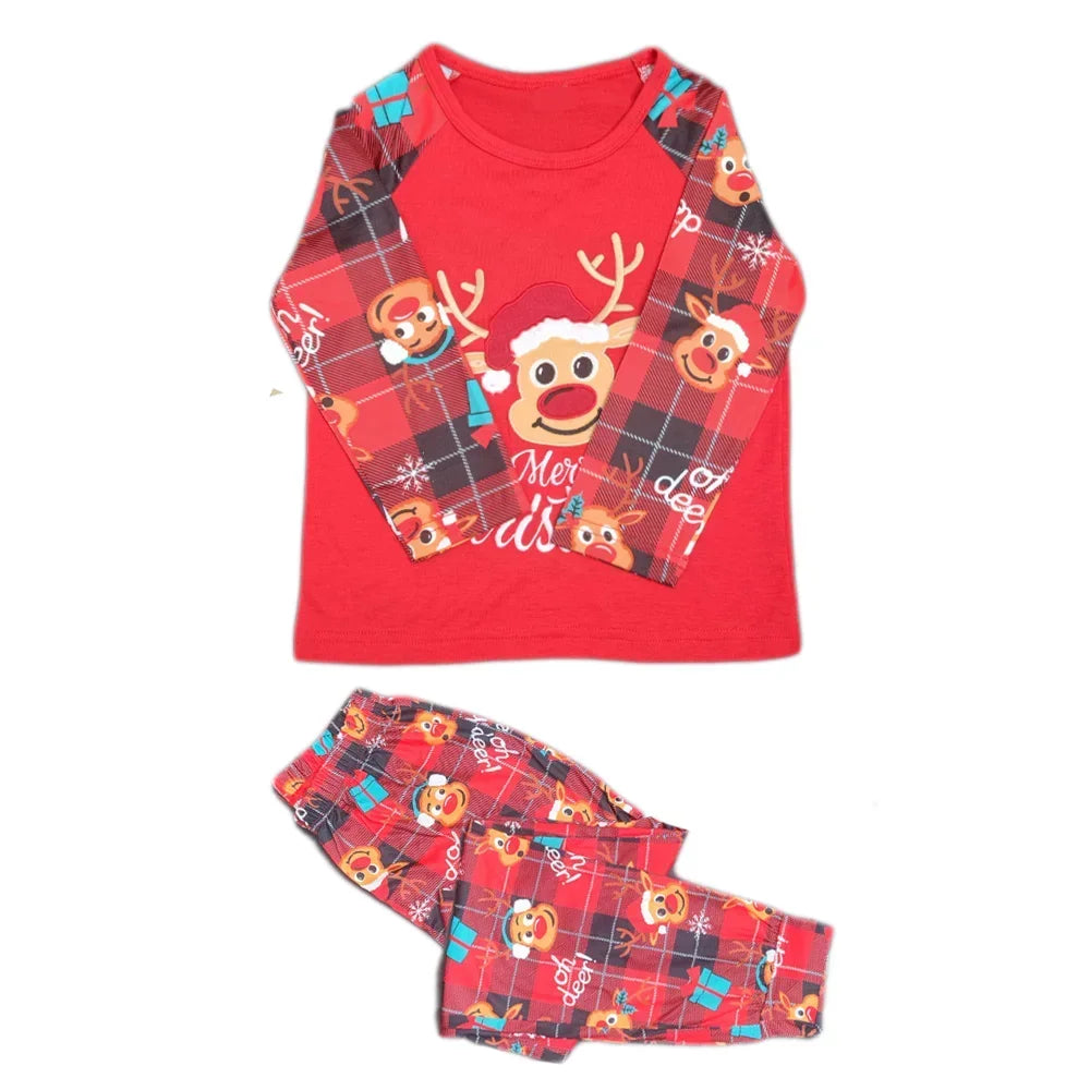 2024 Merry Christmas Reindeer Family Pajamas - 2 Piece