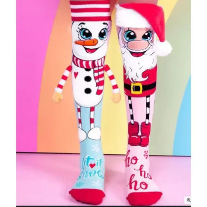 Christmas Cartoon Stockings 3D Santa Claus Anti-shrink