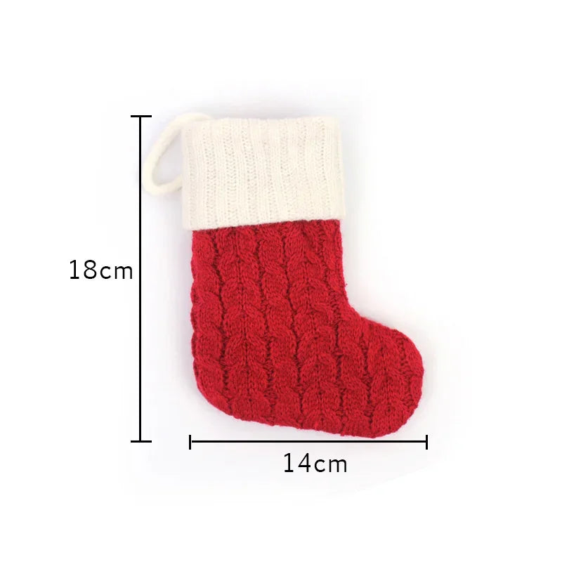 Letters Fleece Christmas Stocking Socks - One Pair