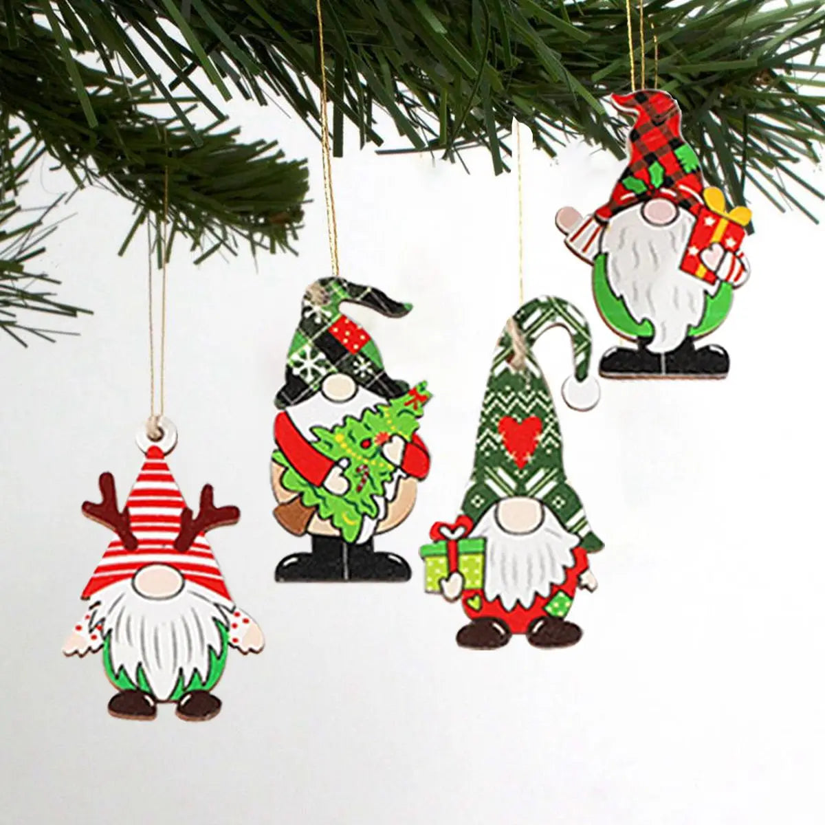 Christmas Wooden Pendant Merry Christmas Tree Decoration for Home 2024