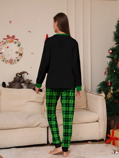 2024 Christmas Dinosaur Family Pajamas - 2 Pieces