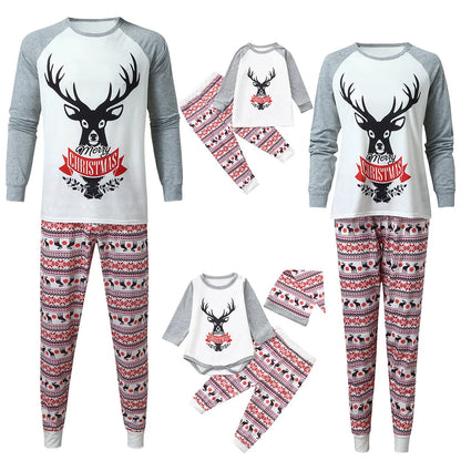 2024 Family Christmas Pajamas Set Deer - 2 Piece