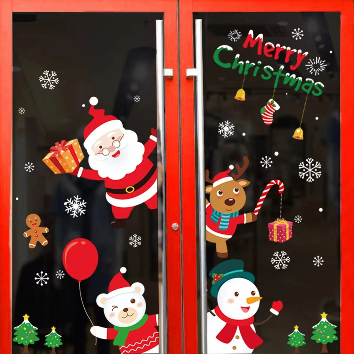 Christmas Wall Window Stickers For Home 2024