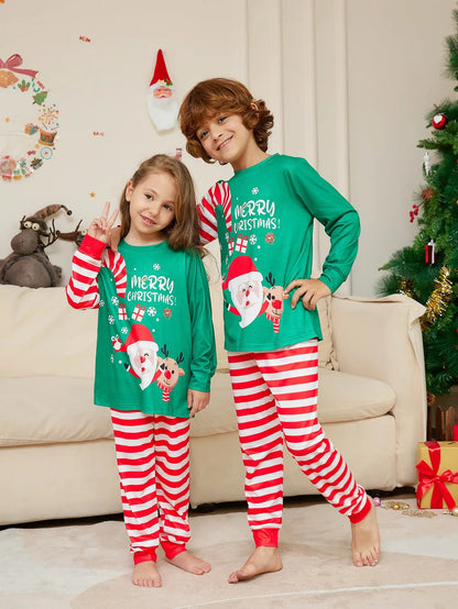 2024 Christmas Family Matching Pajamas Santa Merry Christmas-2 Piece