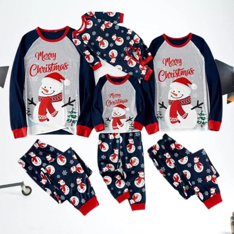 2024 Merry Christmas Snowman Pajamas - 2 piece