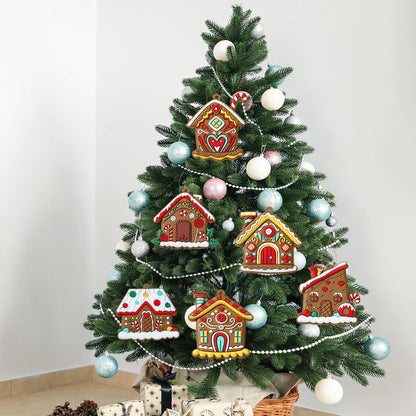 Christmas Gingerbread Small House Pendant Ornaments