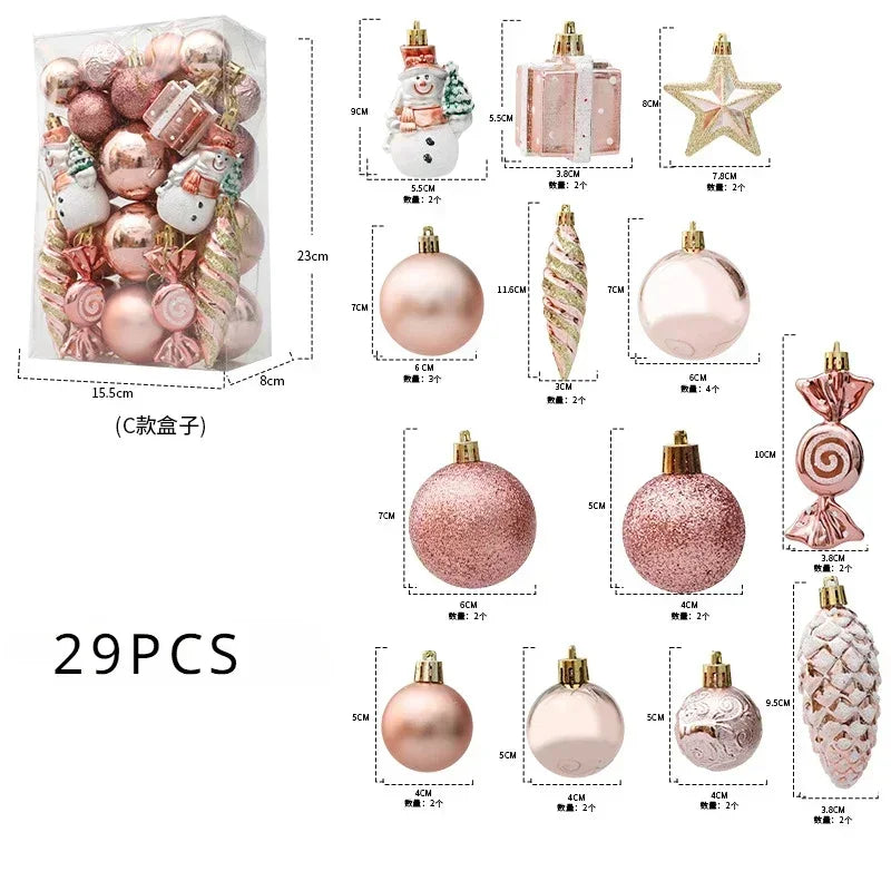 20/29/36/40pcs Christmas Ornaments