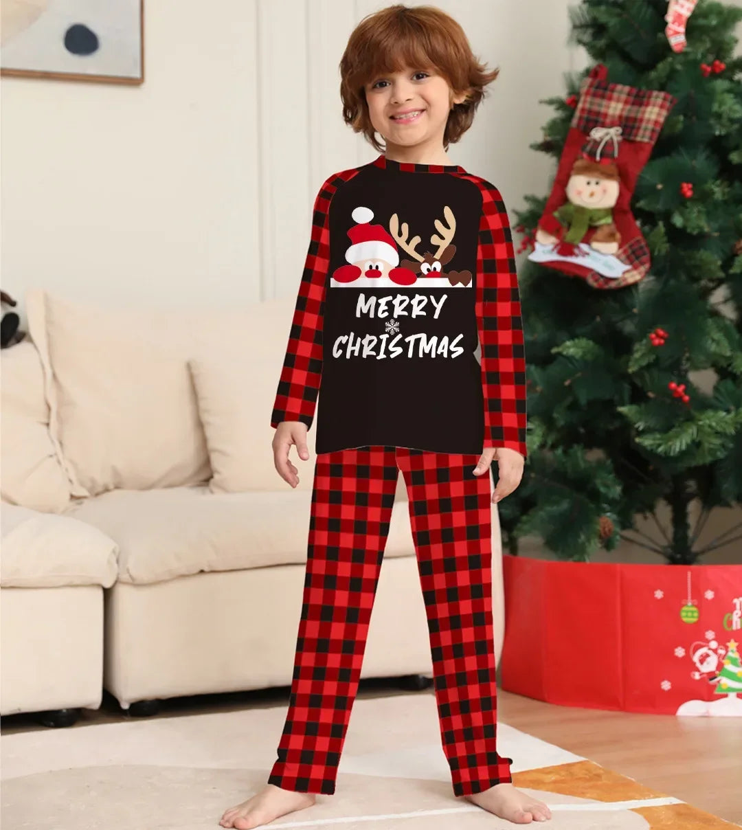 New 2024 Christmas Printed Family Matching Pajamas - 2 Piece