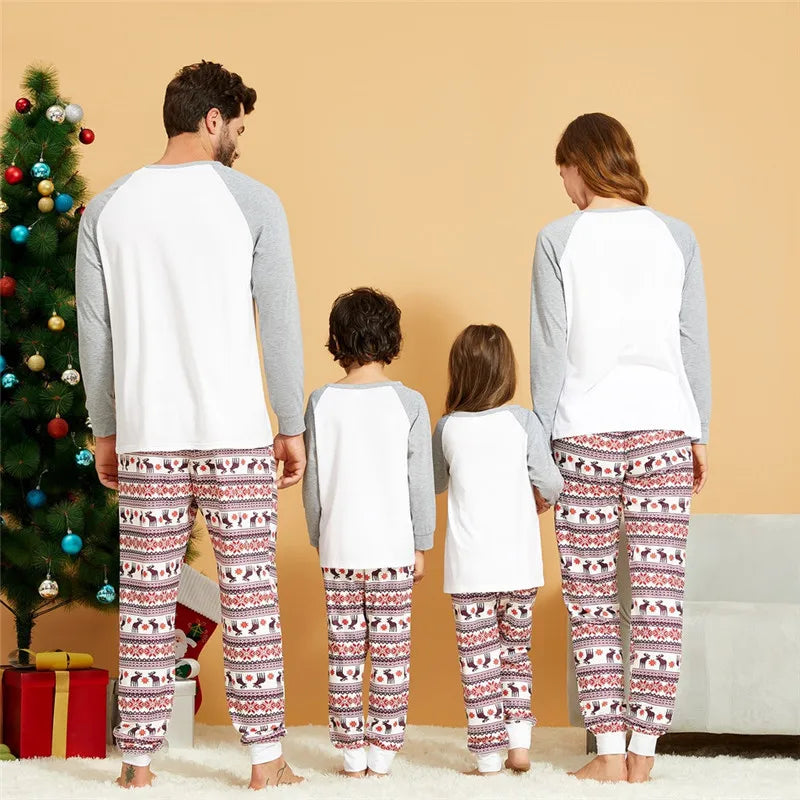 2024 Family Christmas Pajamas Set Deer - 2 Piece