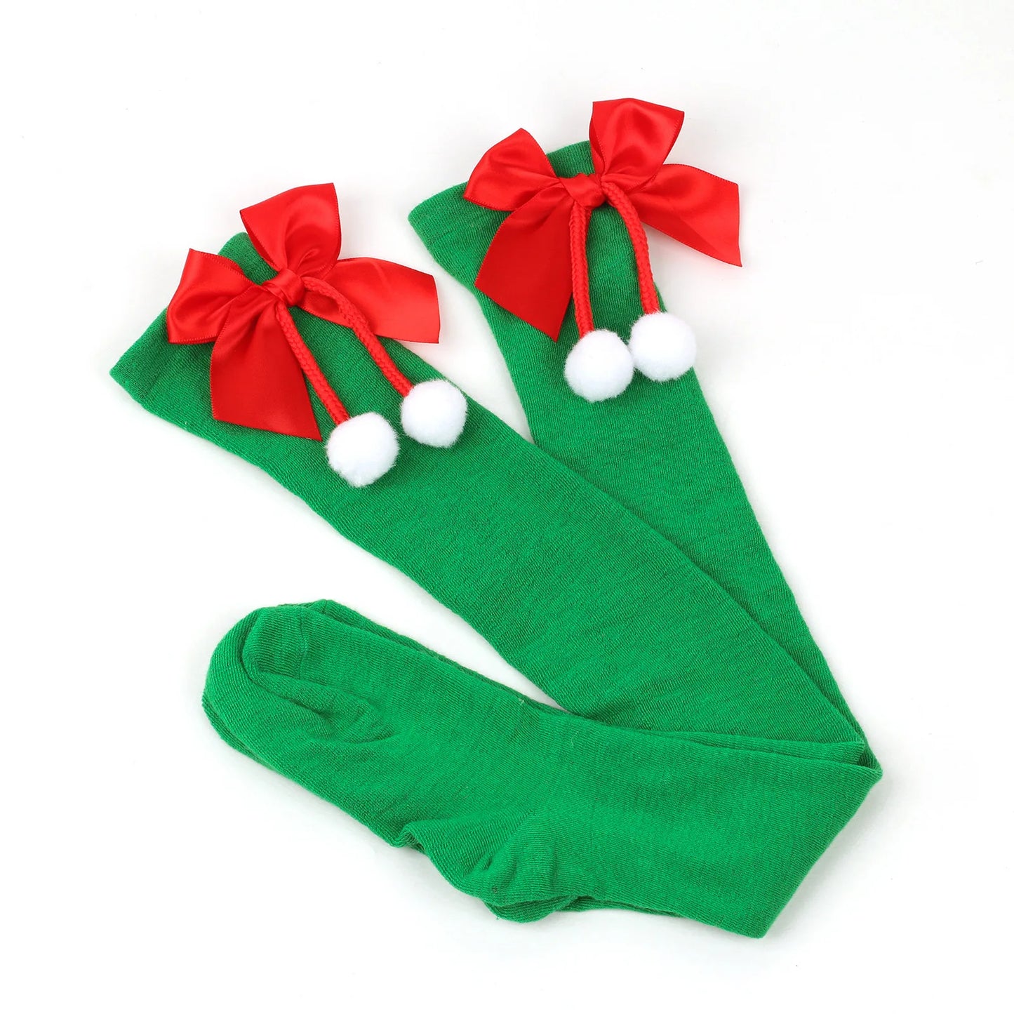 Christmas Over Knee Thigh Socks Knee-High