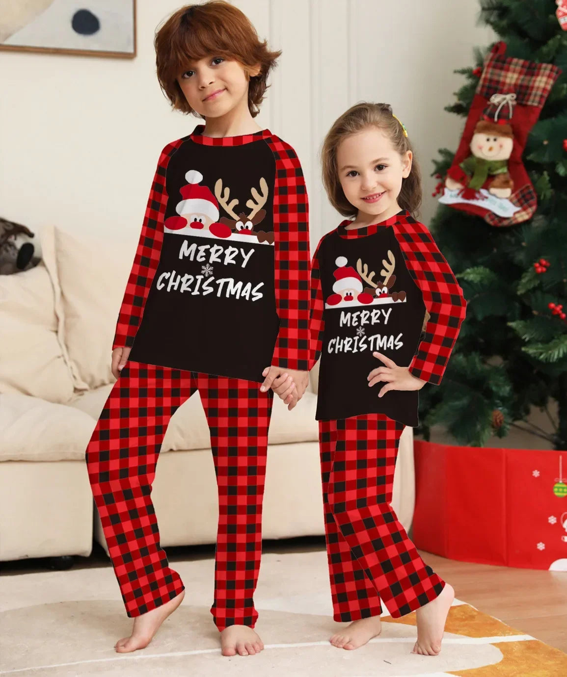 New 2024 Christmas Printed Family Matching Pajamas - 2 Piece