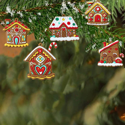 Christmas Gingerbread Small House Pendant Ornaments