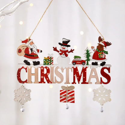 2024 Wooden Christmas Hanging Pendants