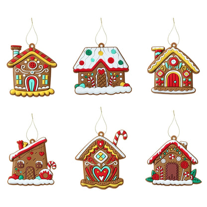 Christmas Gingerbread Small House Pendant Ornaments