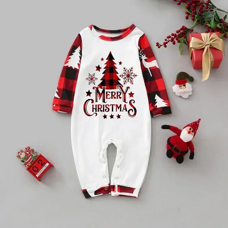 2024 New Family Christmas Pajamas Set Santa Tree - 2 Piece