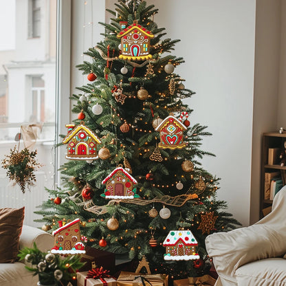 Christmas Gingerbread Small House Pendant Ornaments