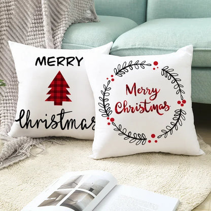 45cm Christmas Cushion Cover Pillowcase 2024 Christmas Decorations for Home