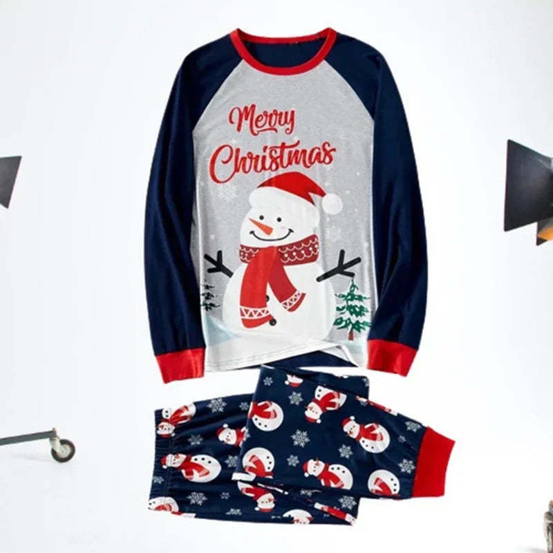 2024 Merry Christmas Snowman Pajamas - 2 piece