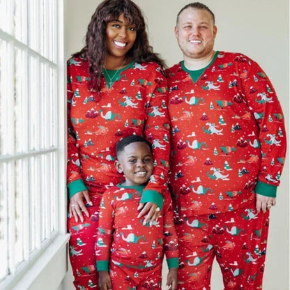 2024 Matching Family Christmas Pajamas Set All Over Print Soft - 2 Piece