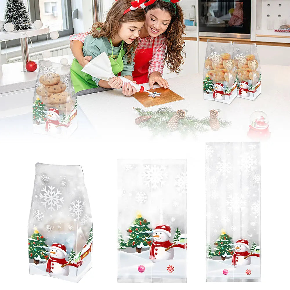 50Pcs Transparent Candy Cookie Baking Packaging