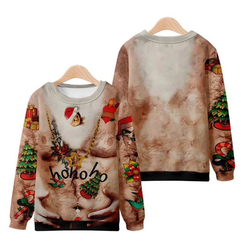 Ugly Christmas Sweaters 3D Funny Printed Holiday