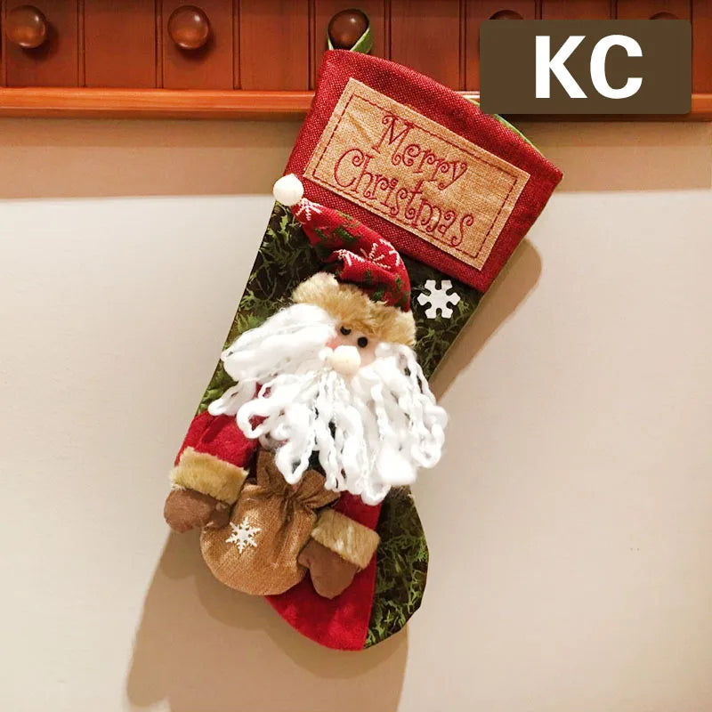 2024 Christmas Stocking - Gift Bag Christmas Decorative